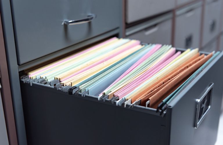 File Drawer Full of Documents